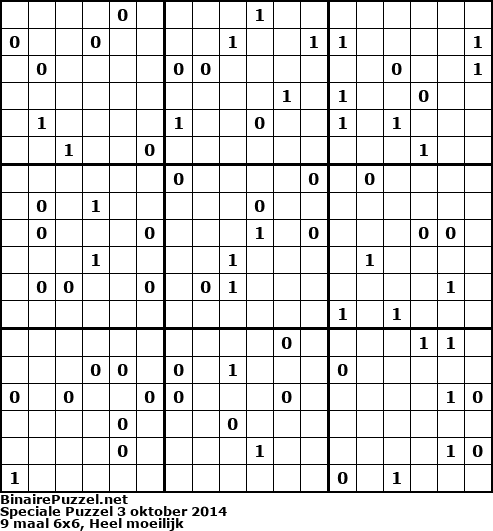 Binaire Puzzel