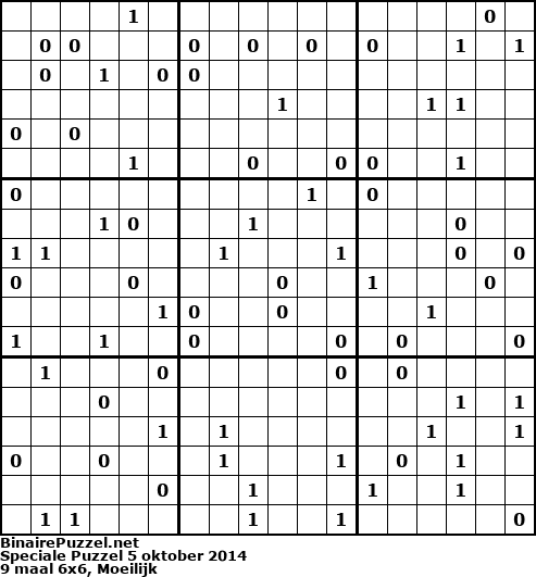 Binaire Puzzel