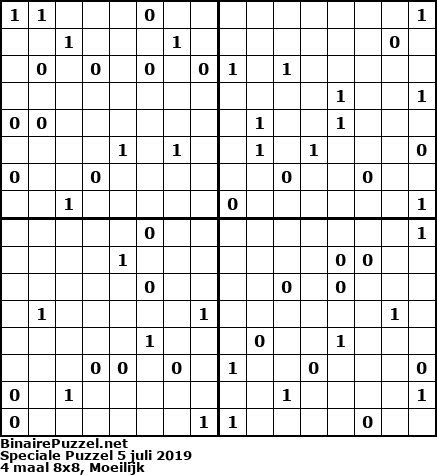 Binaire Puzzel