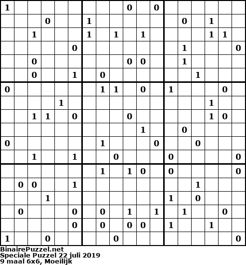 Binaire Puzzel