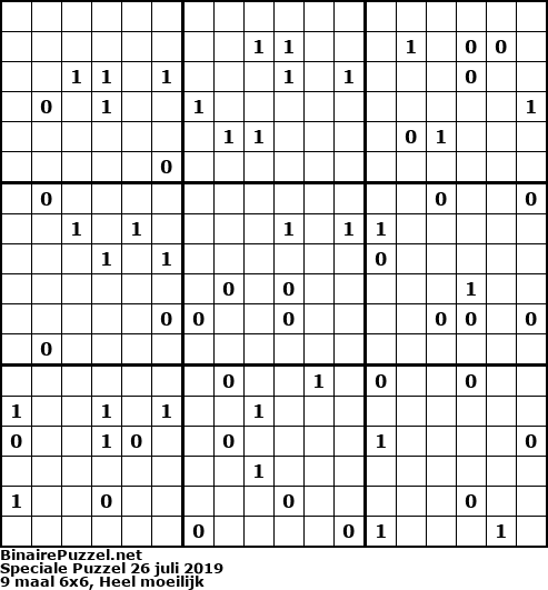 Binaire Puzzel