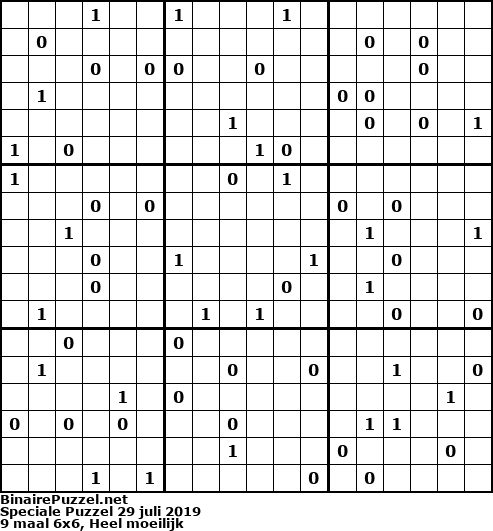 Binaire Puzzel