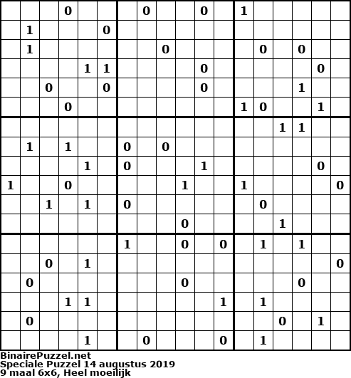 Binaire Puzzel