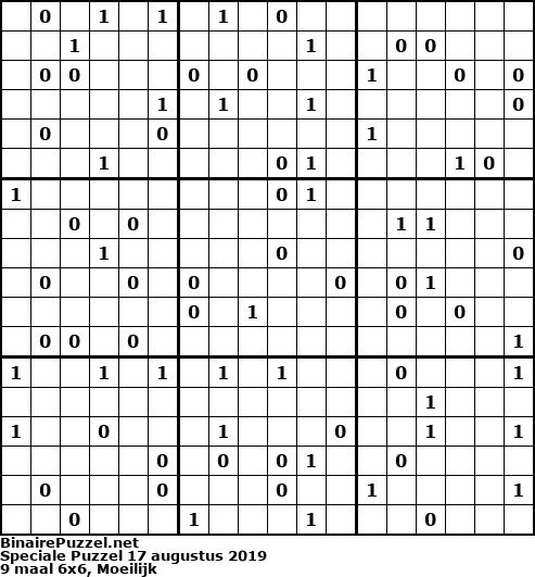 Binaire Puzzel