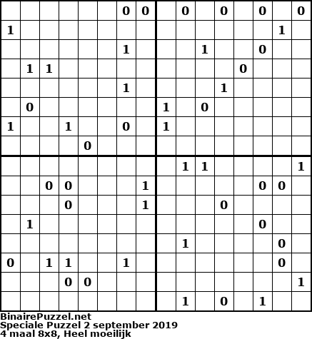 Binaire Puzzel