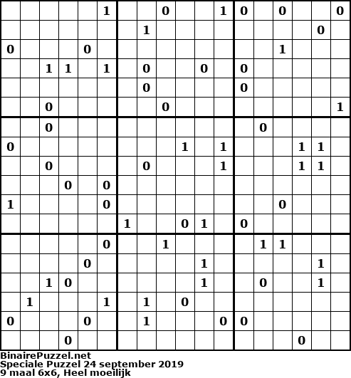 Binaire Puzzel