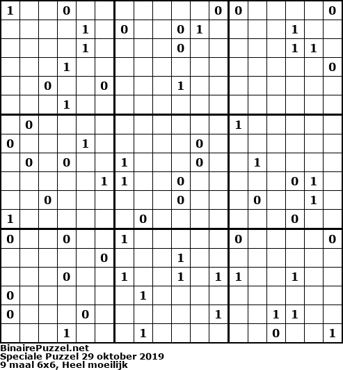 Binaire Puzzel