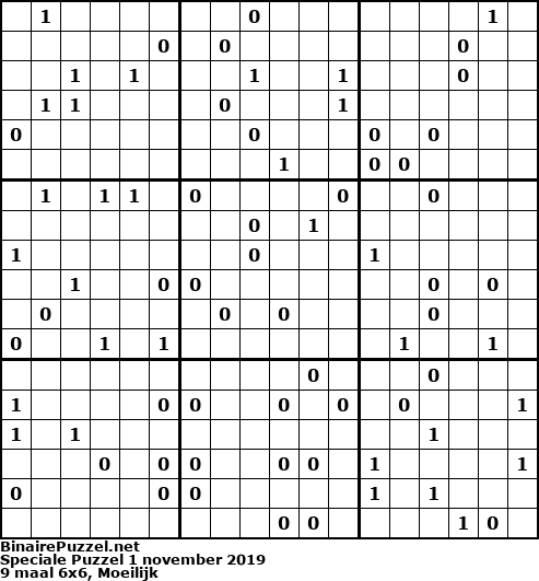 Binaire Puzzel