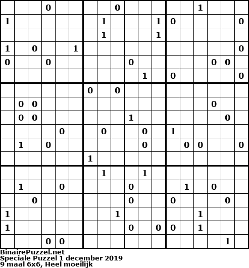 Binaire Puzzel