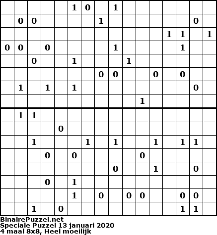 Binaire Puzzel