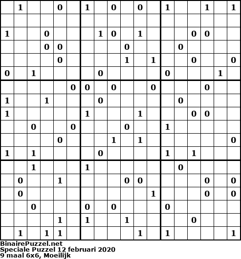 Binaire Puzzel