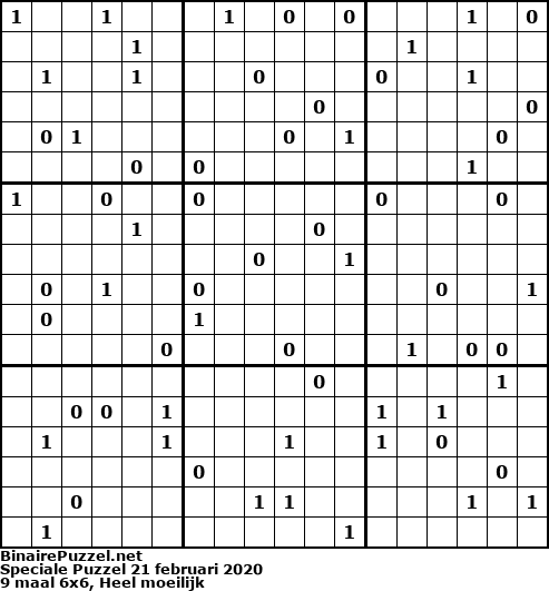 Binaire Puzzel