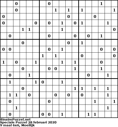 Binaire Puzzel