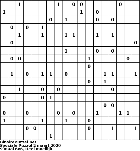 Binaire Puzzel
