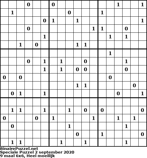 Binaire Puzzel