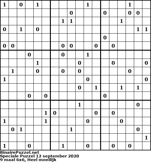 Binaire Puzzel