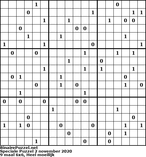 Binaire Puzzel
