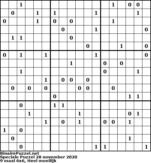 Binaire Puzzel