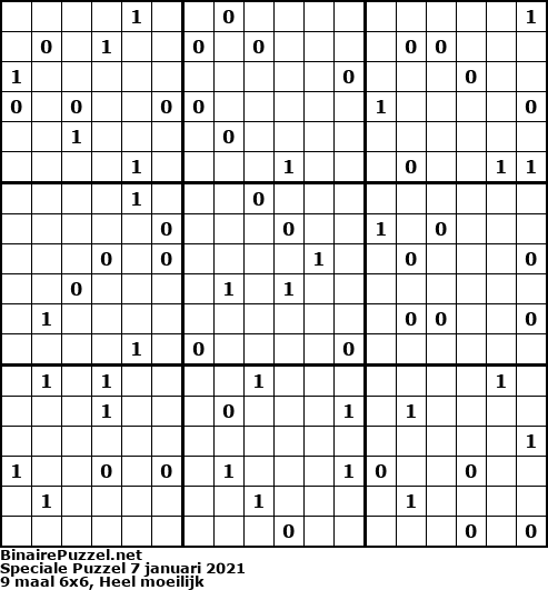 Binaire Puzzel