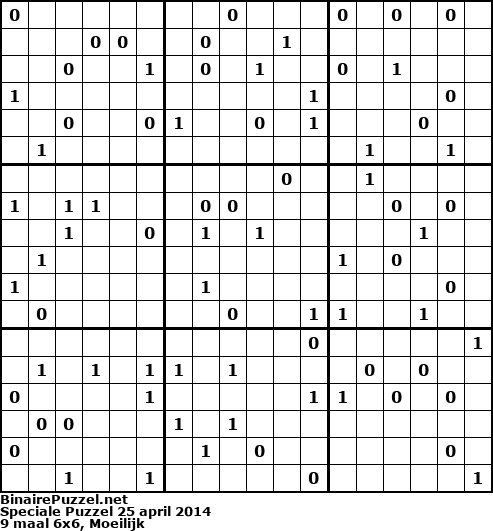 Binaire Puzzel