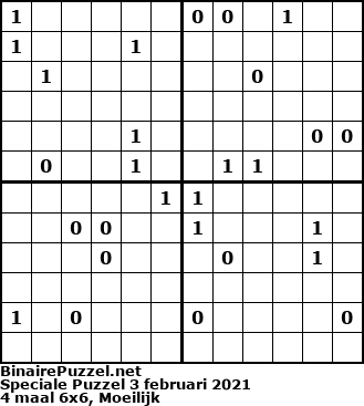Binaire Puzzel