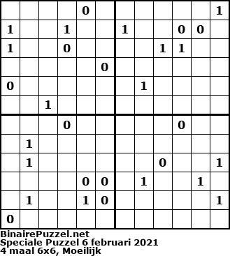 Binaire Puzzel