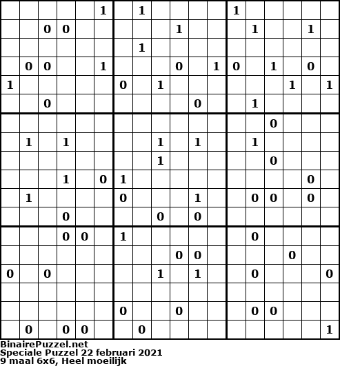 Binaire Puzzel