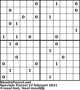 Binaire Puzzel