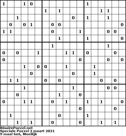 Binaire Puzzel
