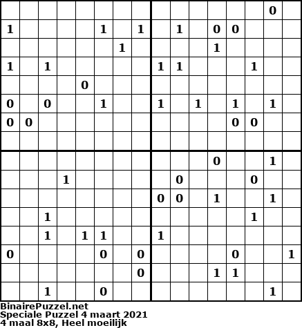 Binaire Puzzel