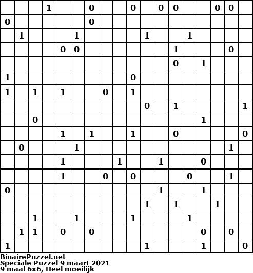 Binaire Puzzel