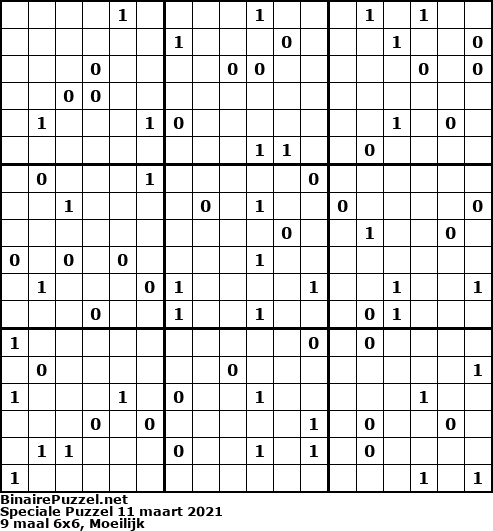 Binaire Puzzel