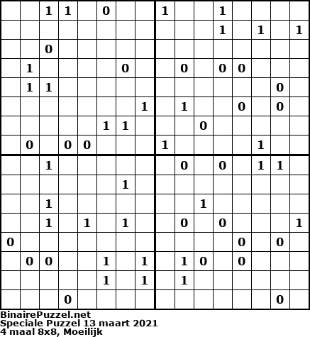Binaire Puzzel
