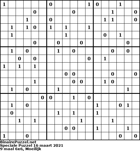 Binaire Puzzel