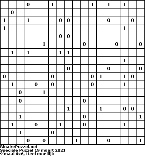 Binaire Puzzel