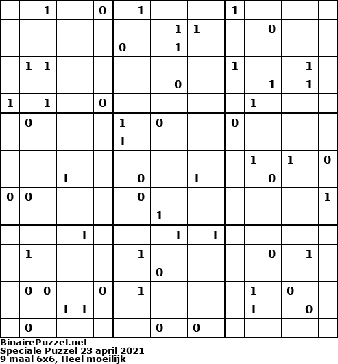 Binaire Puzzel