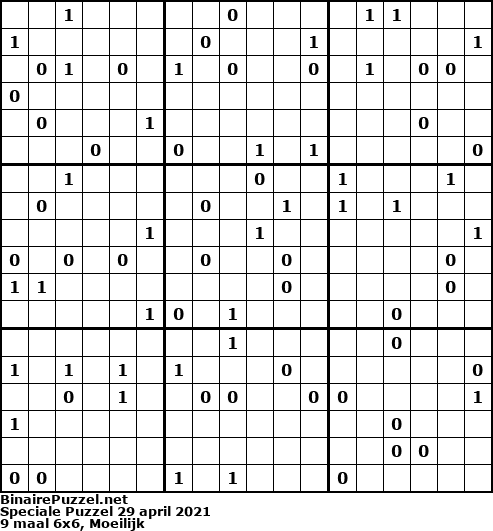 Binaire Puzzel