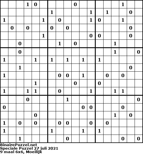 Binaire Puzzel