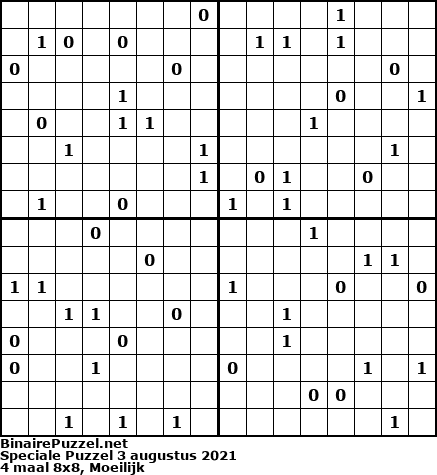 Binaire Puzzel