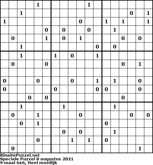 Binaire Puzzel