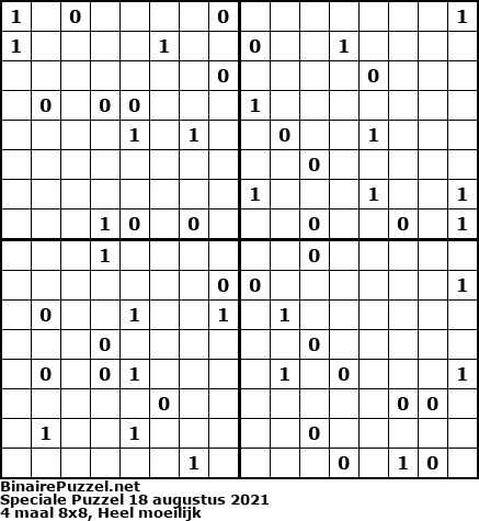 Binaire Puzzel