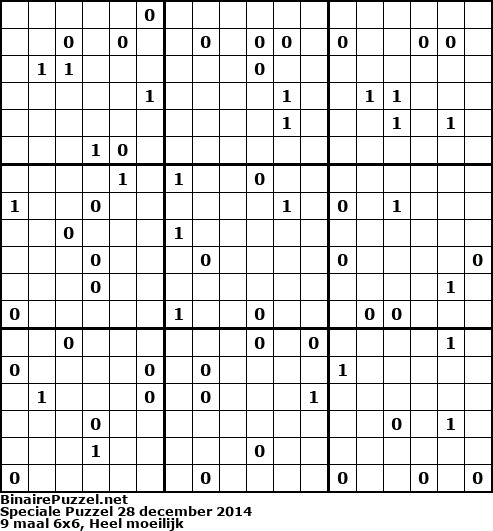 Binaire Puzzel