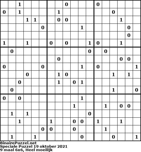 Binaire Puzzel