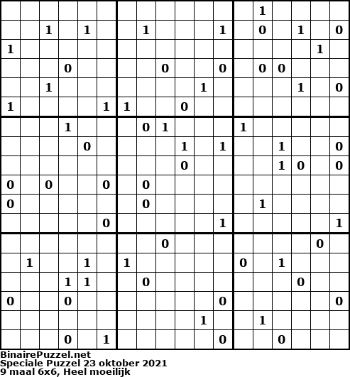 Binaire Puzzel