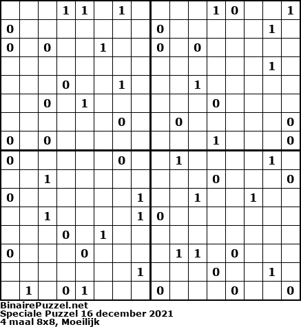 Binaire Puzzel