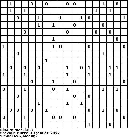 Binaire Puzzel
