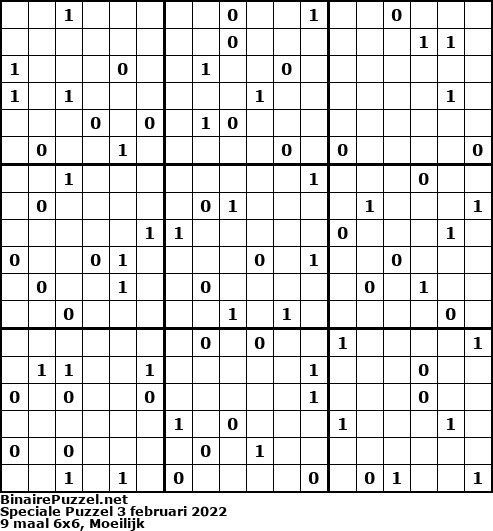 Binaire Puzzel