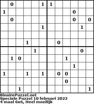 Binaire Puzzel