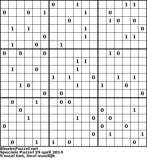 Binaire Puzzel