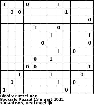 Binaire Puzzel